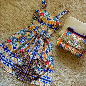 Majolica Leopard Dress